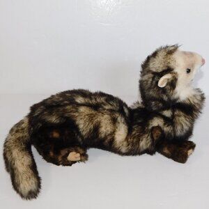 Folkmanis 25" Realistic Plush Ferret 2 Hand Puppet Stuffed Full Body